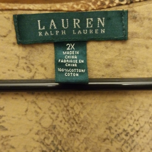 Lauren Ralph Lauren Snake Skin Print Tank Top - Picture 2 of 5